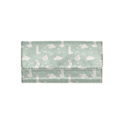 Bunny Pattern Print Design 03 Women's Trifold Wallet