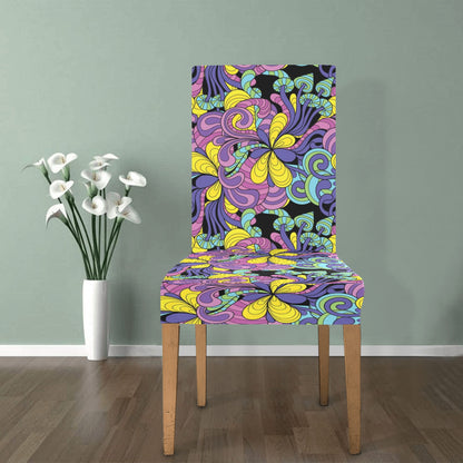 Trippy Print Design LKS305 Dining Chair Slipcover