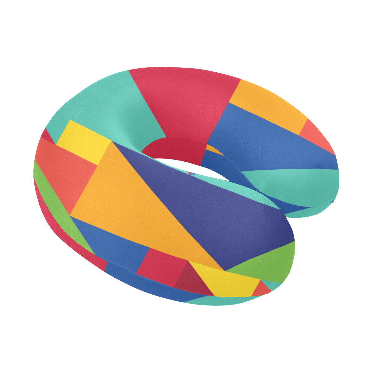 Mosaic Pattern Print Design 01 U-Shaped Travel Neck Pillow