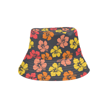 Hibiscus Pattern Print Design HB024 Unisex Bucket Hat