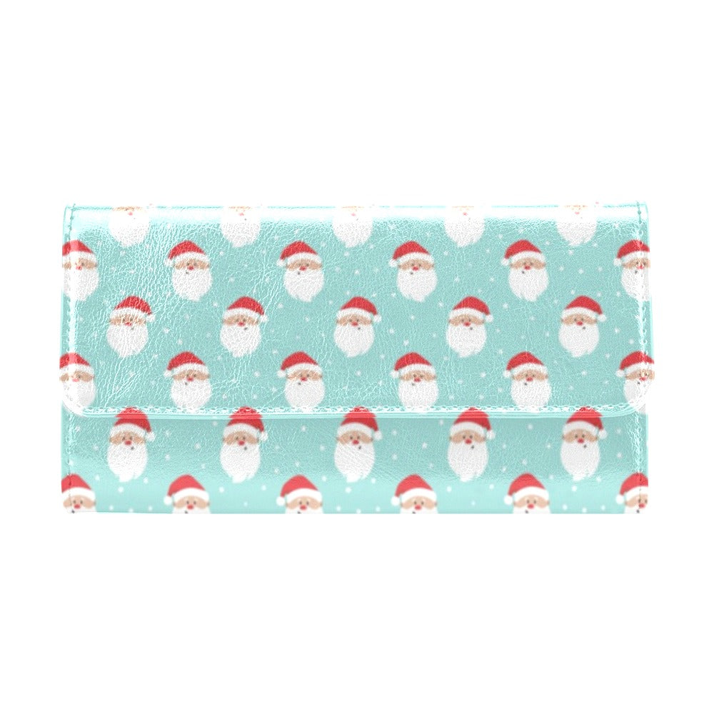 Santa Print Design LKS308 Women's Trifold Wallet