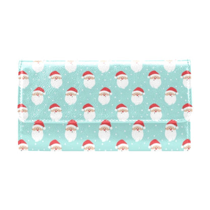 Santa Print Design LKS308 Women's Trifold Wallet