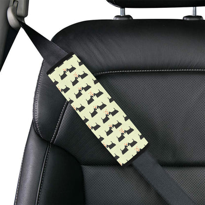 Scottish Terriers Print Design LKS304 Car Seat Belt Cover