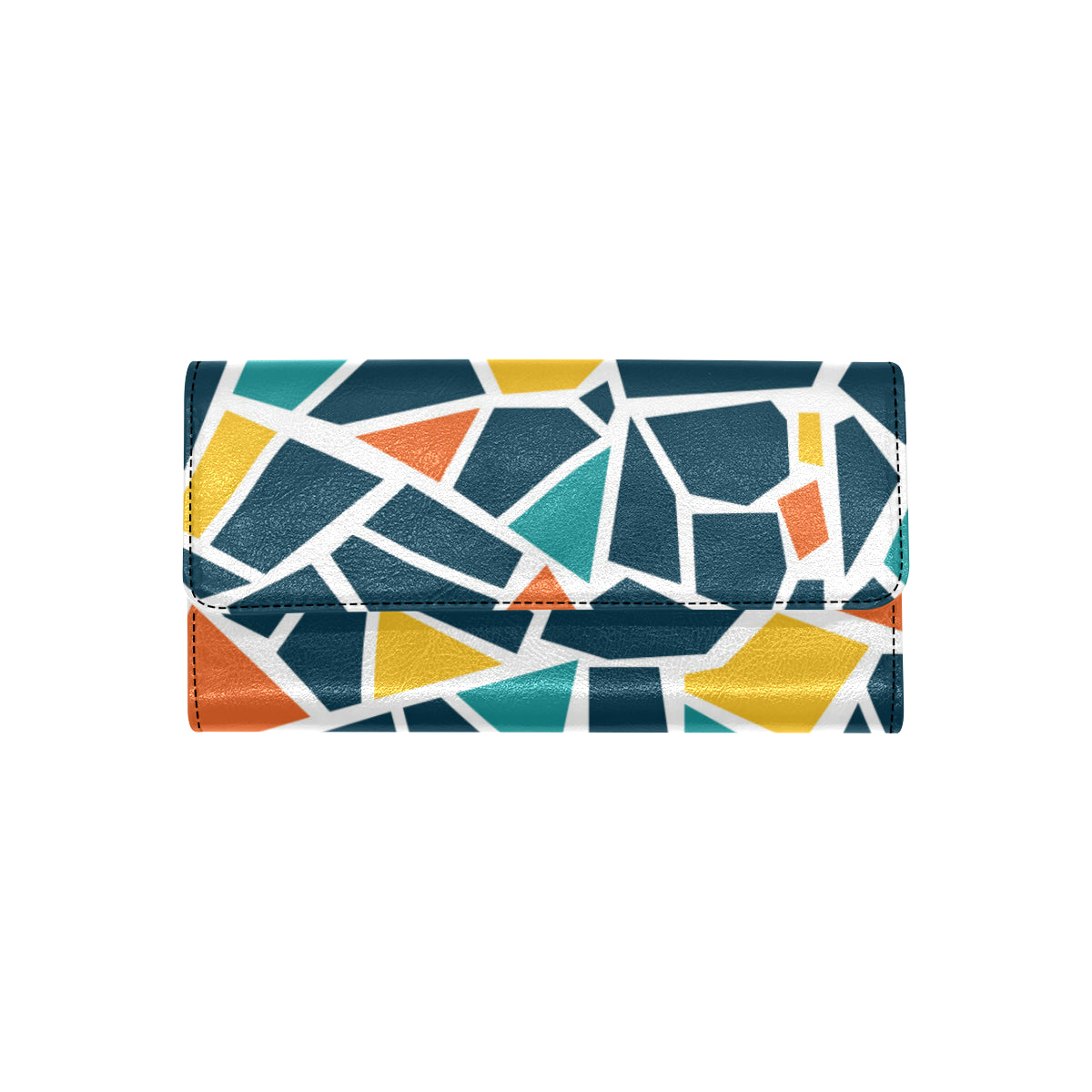 Mosaic Pattern Print Design 02 Women's Trifold Wallet