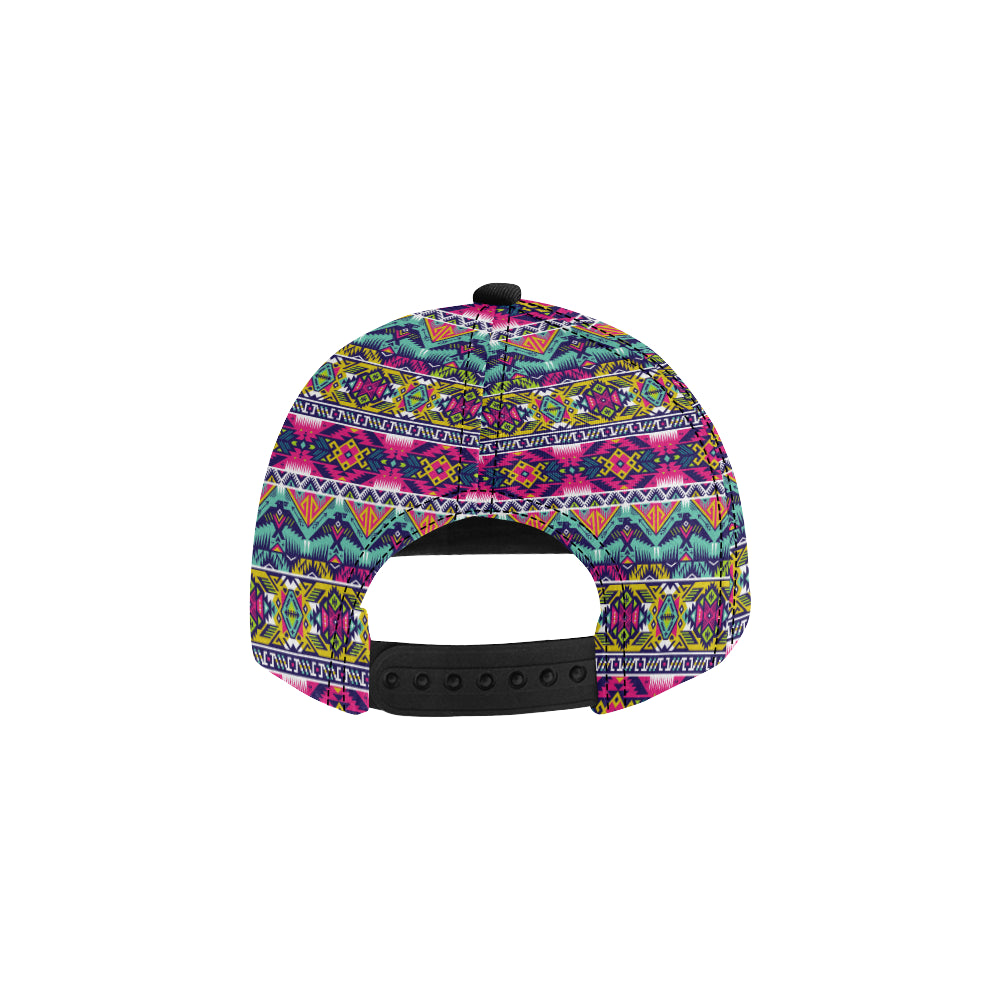 Indian Navajo Color Themed Design Print Snapback Cap