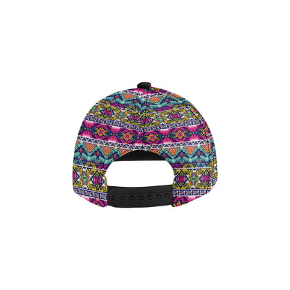 Indian Navajo Color Themed Design Print Snapback Cap