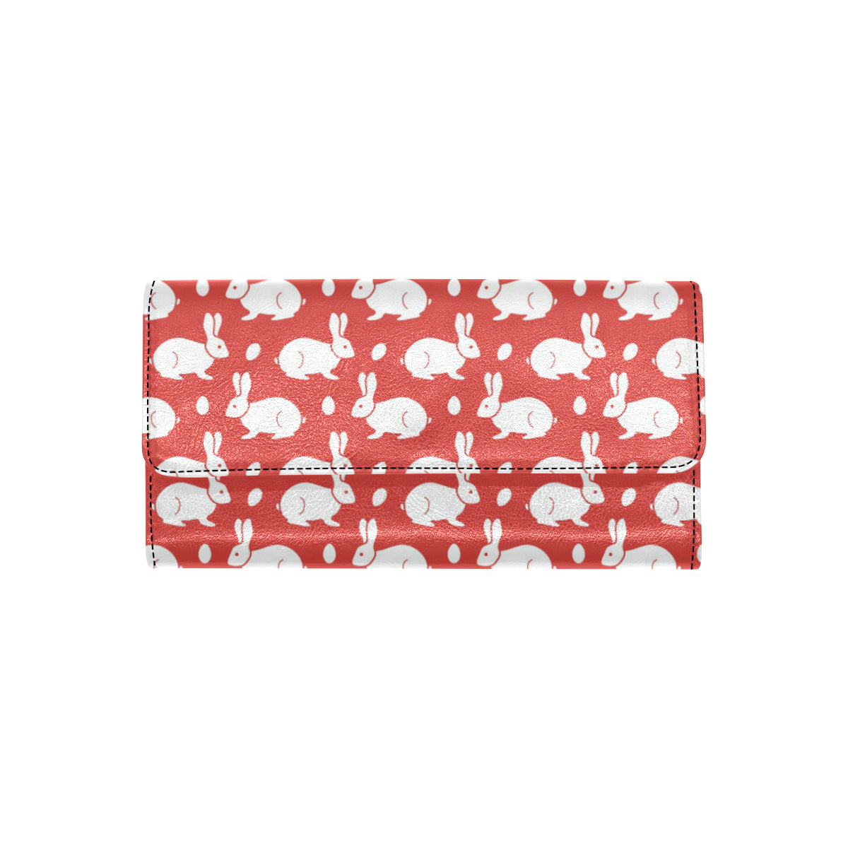 Rabbit Pattern Print Design RB017 Women's Trifold Wallet