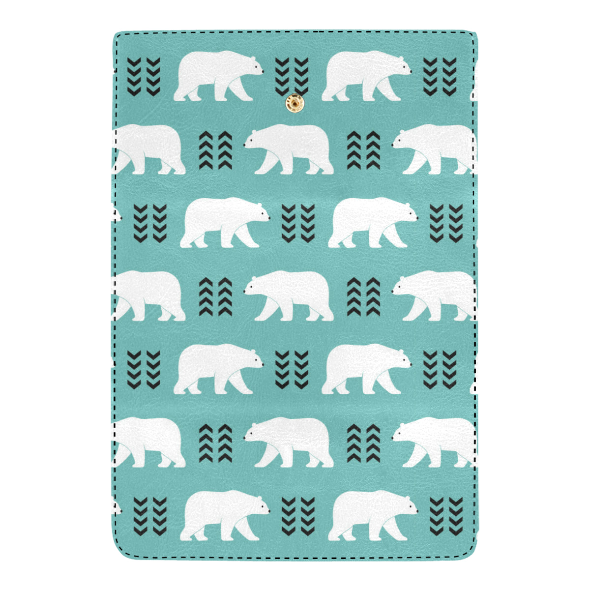 Polar Bear Pattern Print Design A05 Women's Trifold Wallet