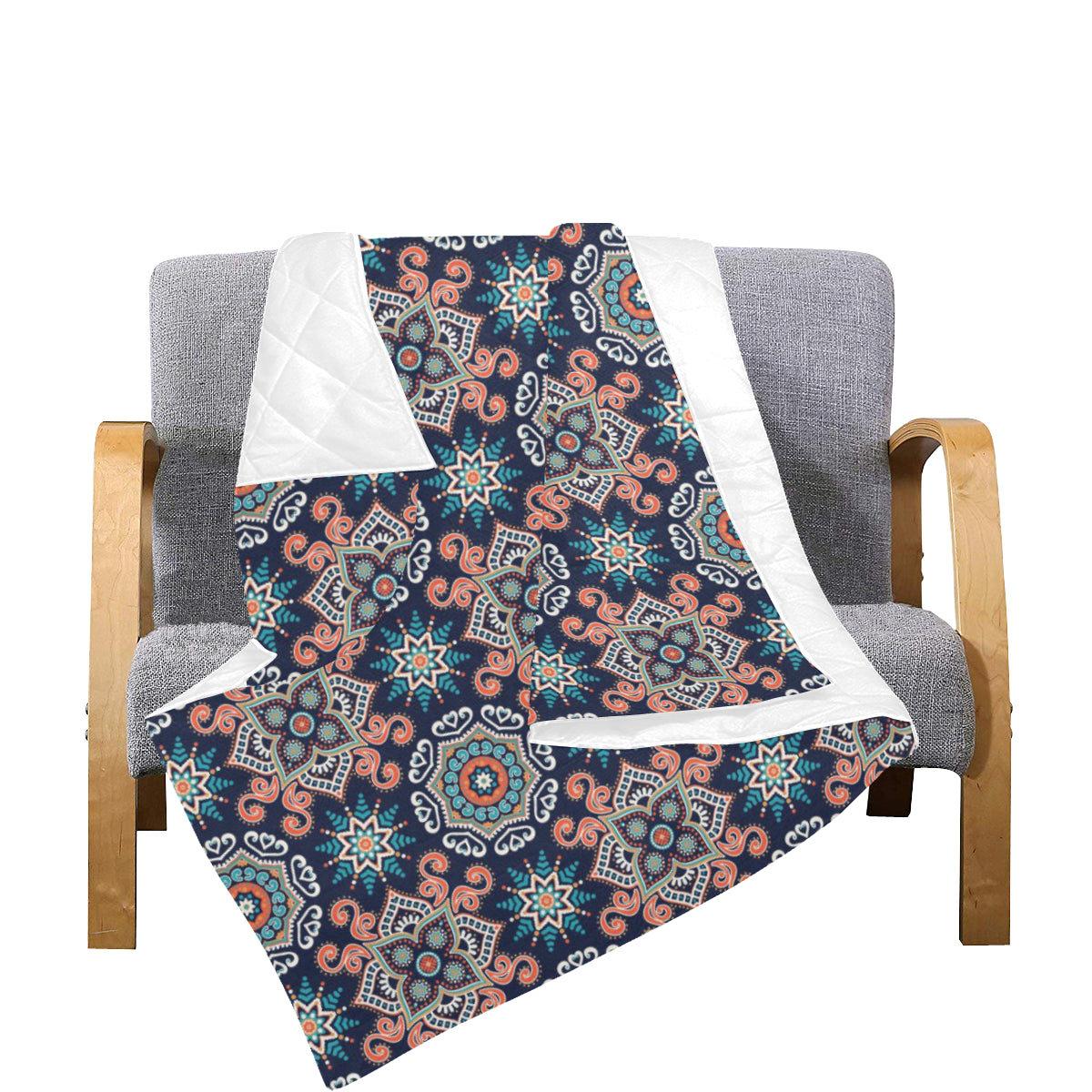 Bohemian Pattern Print Design 02 Premium Quilt