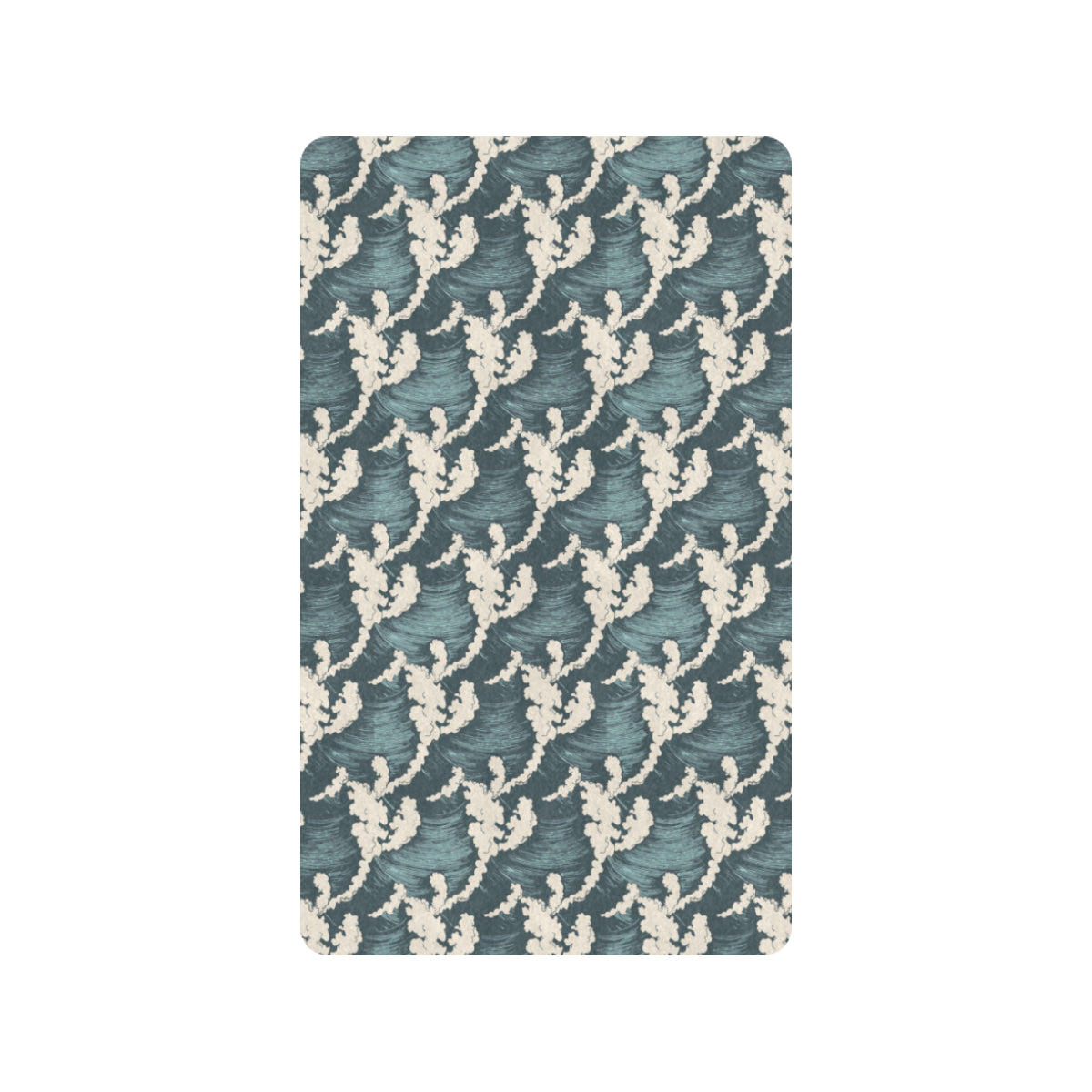 Wave Art Print Rubber Doormat