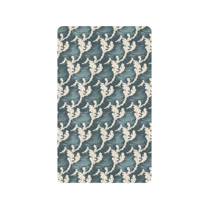 Wave Art Print Rubber Doormat