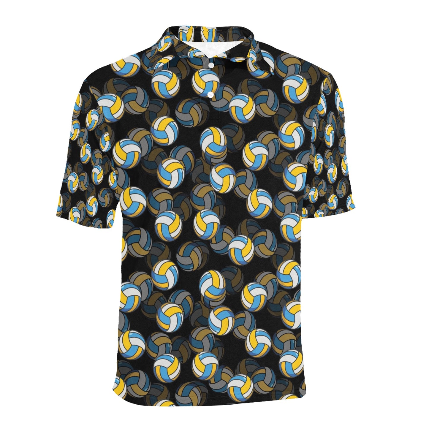 Volleyball Print Design LKS302 Men Polo Shirt
