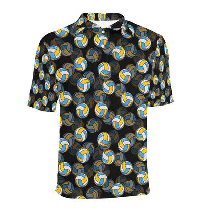 Volleyball Print Design LKS302 Men Polo Shirt