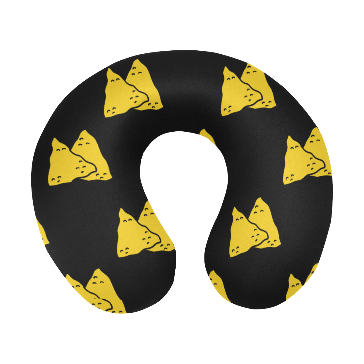Nachos Pattern Print Design A02 U-Shaped Travel Neck Pillow
