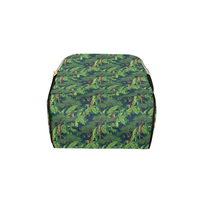Rainforest Pattern Print Design A01 Diaper Bag Backpack