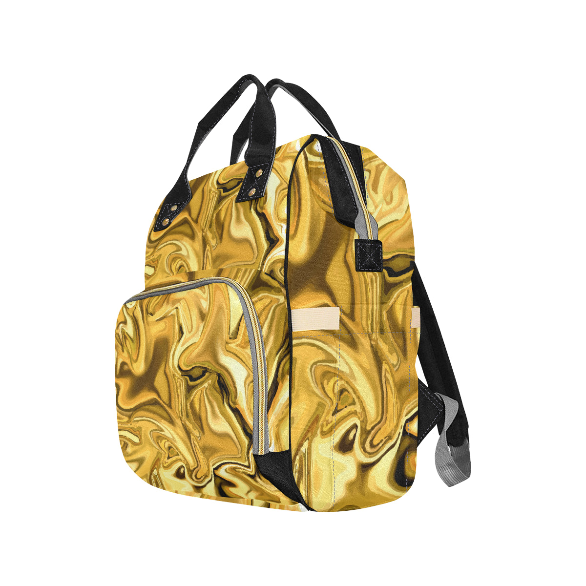 Liquid Pattern Print Design 03 Diaper Bag Backpack