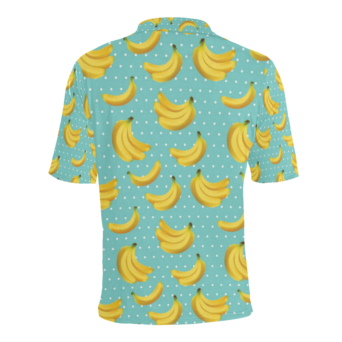 Banana Pattern Print Design BA02 Men Polo Shirt