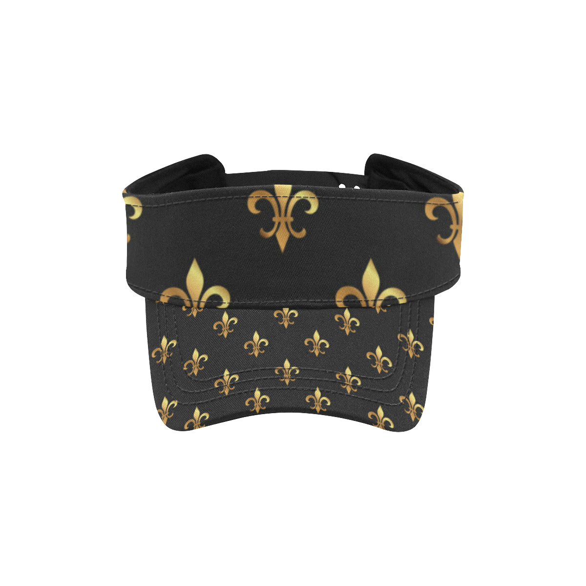 Fleur De Lis Gold Pattern Print Design 03 Unisex Sun Visor