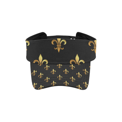 Fleur De Lis Gold Pattern Print Design 03 Unisex Sun Visor