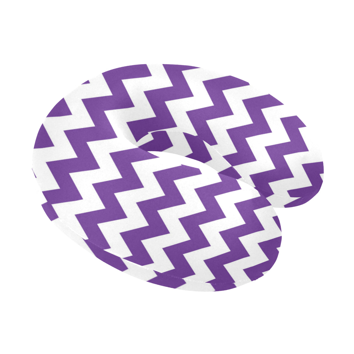 Chevron Purple Pattern Print Design 03 U-Shaped Travel Neck Pillow