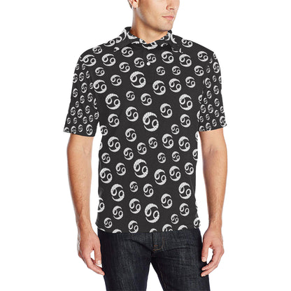 Cancer Zodiac Pattern Print Design 02 Men Polo Shirt