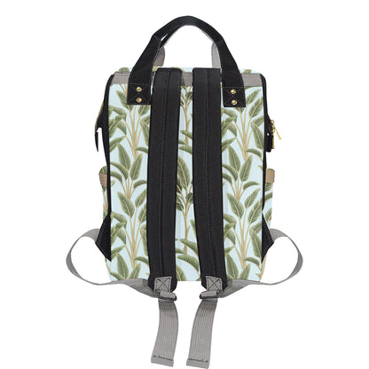 Banana Leaf Pattern Print Design BL03 Diaper Bag Backpack