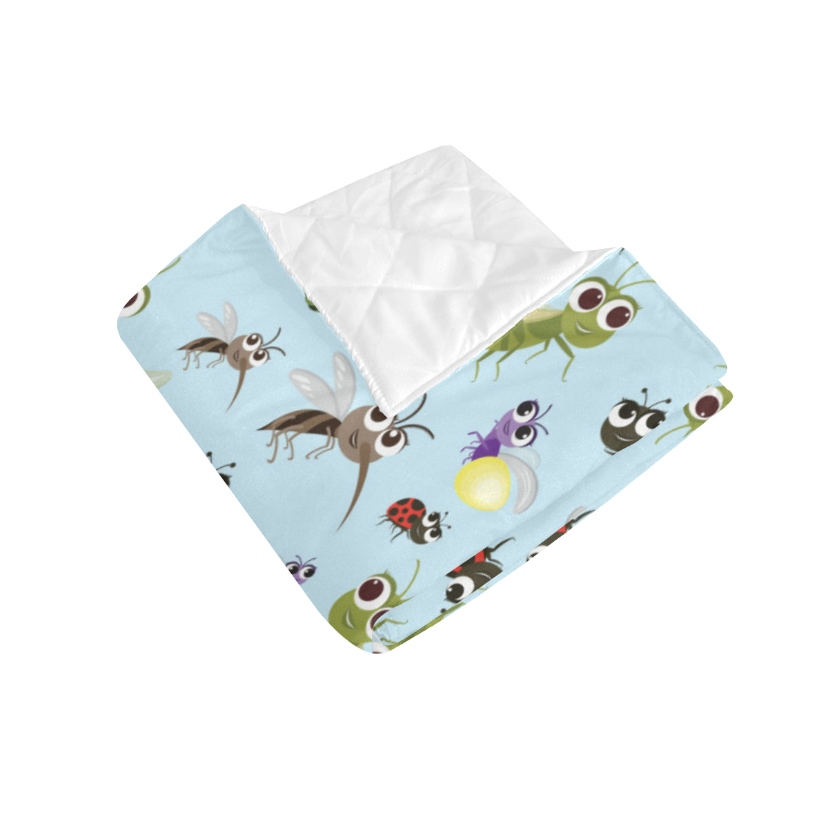 Ladybug Pattern Print Design 01 Premium Quilt