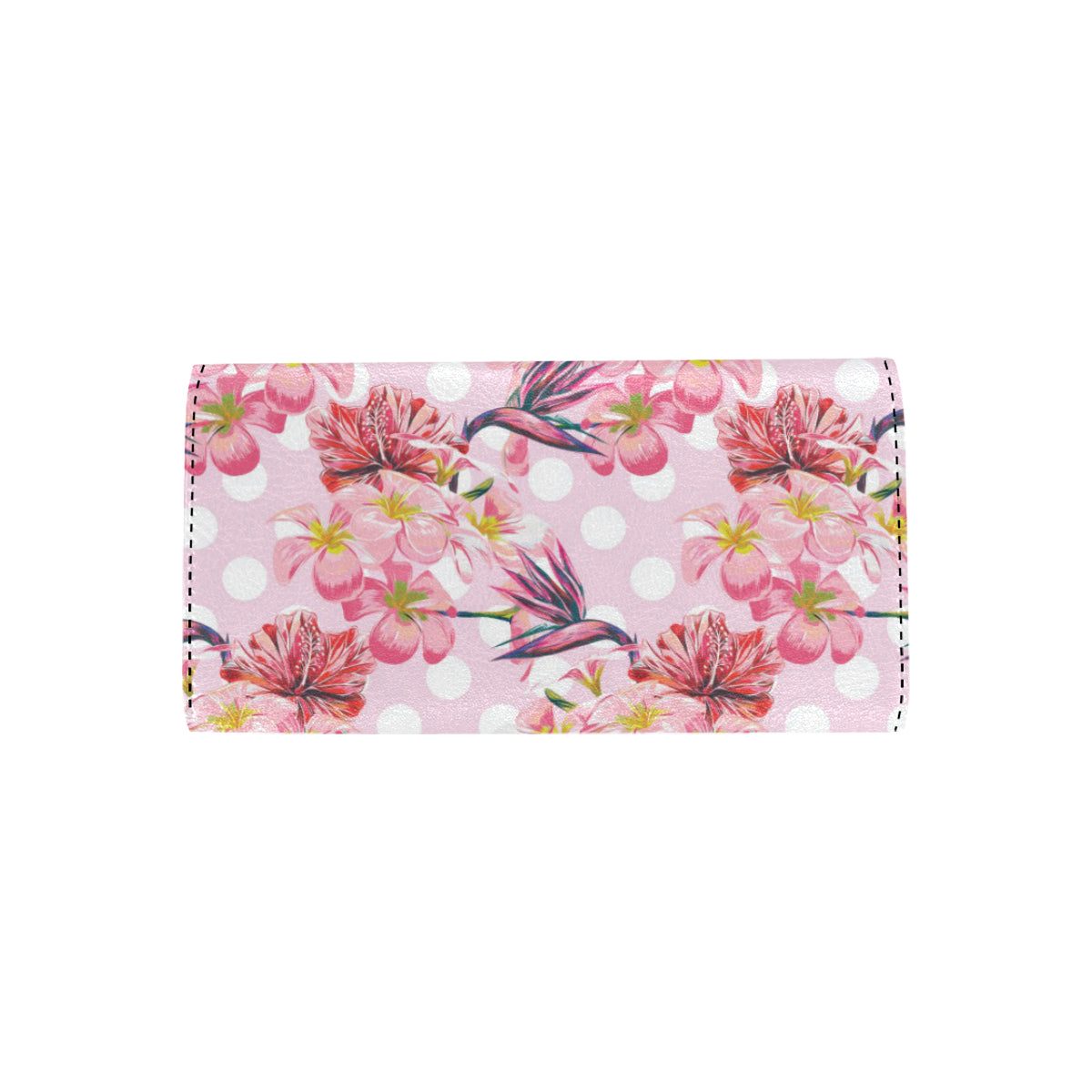 Bird Of Paradise Pattern Print Design BOP011 Women's Trifold Wallet