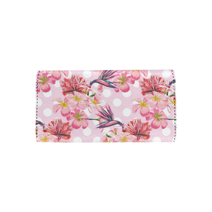 Bird Of Paradise Pattern Print Design BOP011 Women's Trifold Wallet