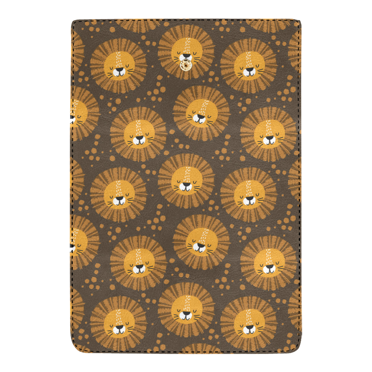 Lion Cartoon Pattern Print Design 01 Women's Trifold Wallet