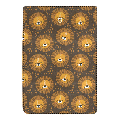 Lion Cartoon Pattern Print Design 01 Women's Trifold Wallet