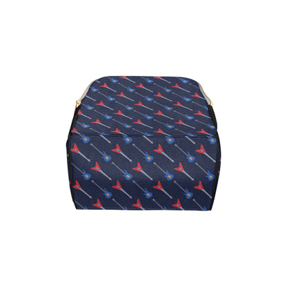 Electric Guitar Pattern Print Design 01 Diaper Bag Backpack