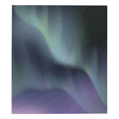 Aurora Borealis Pattern Print Design 01 Premium Quilt
