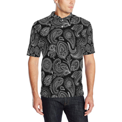 Paisley Pattern Print Design A04 Men Polo Shirt