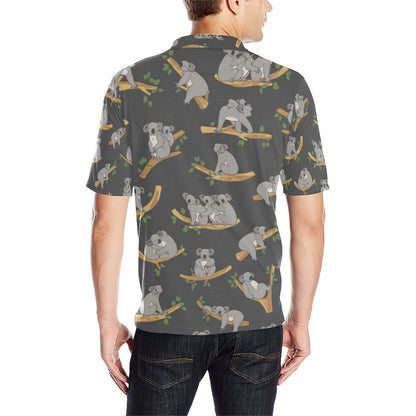 Koala Pattern Print Design 07 Men Polo Shirt