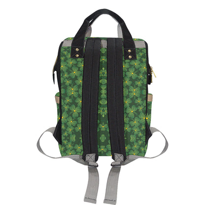 Shamrock Pattern Diaper Bag Backpack
