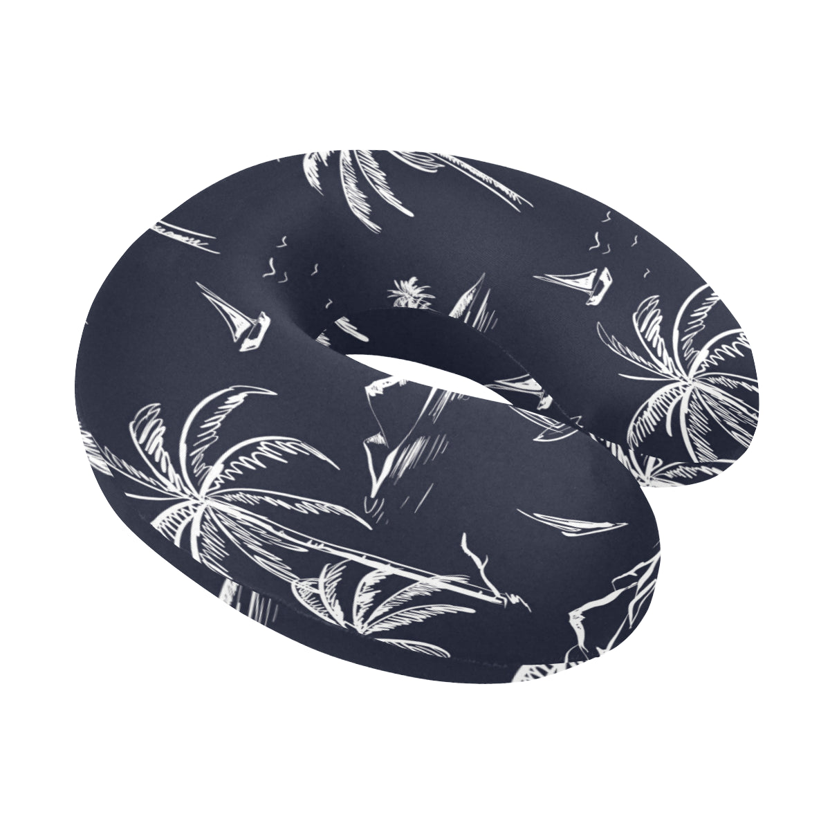 Pacific island Pattern Print Design A02 U-Shaped Travel Neck Pillow