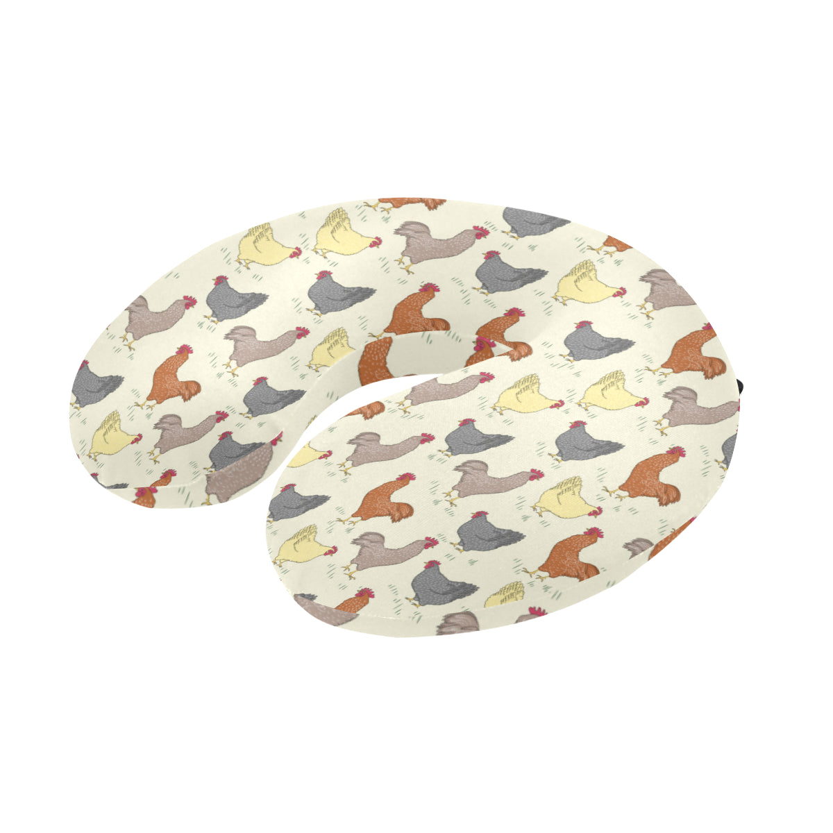Chicken Pattern Print Design 05 U-Shaped Travel Neck Pillow