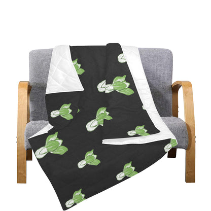 Kale Pattern Print Design 02 Premium Quilt