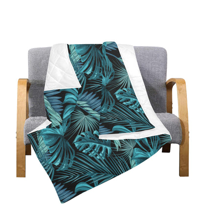 Palm Leaf Pattern Print Design A03 Premium Quilt