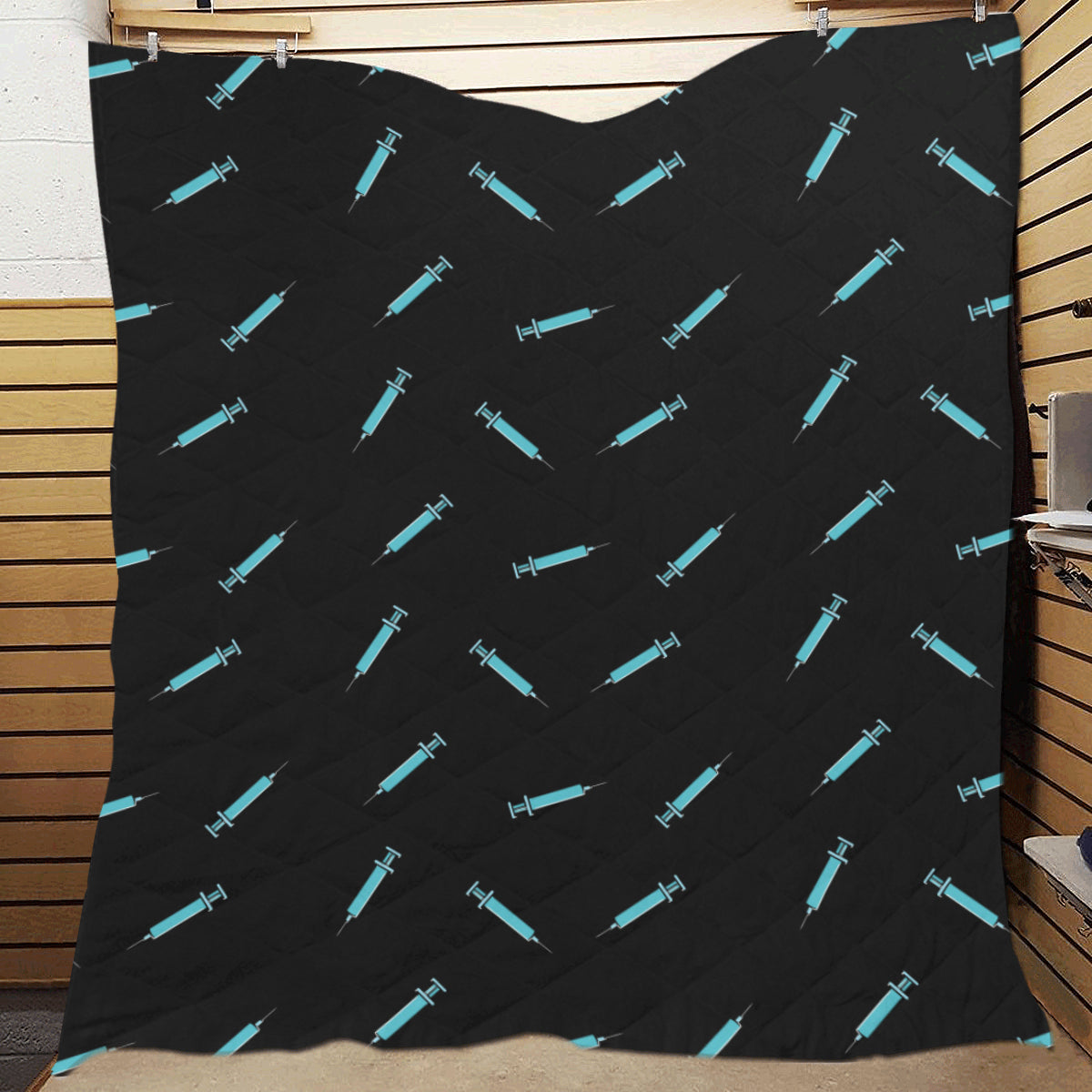 Phlebotomist Pattern Print Design A04 Premium Quilt