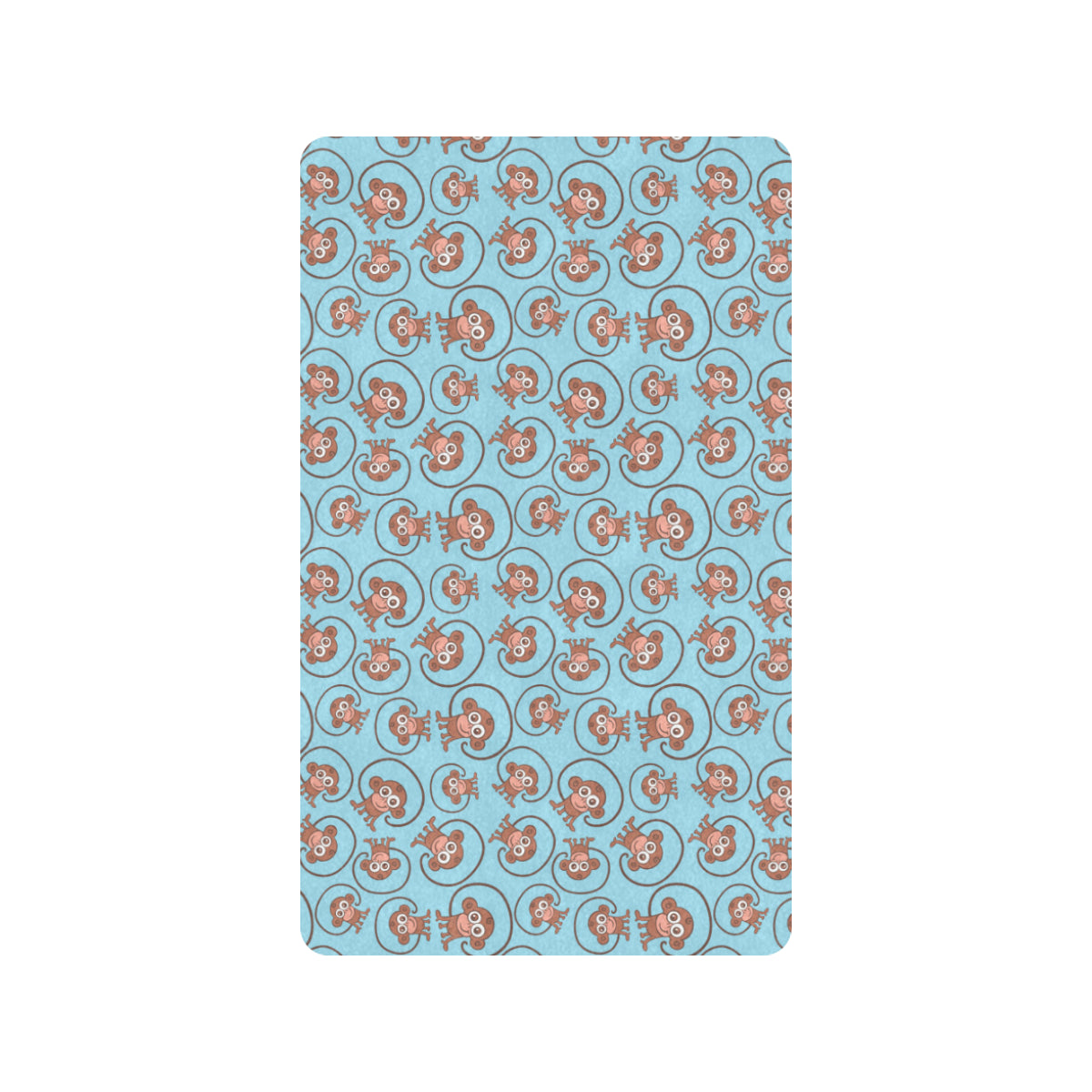 Monkey Cute Design Themed Print Rubber Doormat