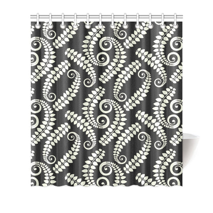 Fern Leave Print Pattern Shower Curtain