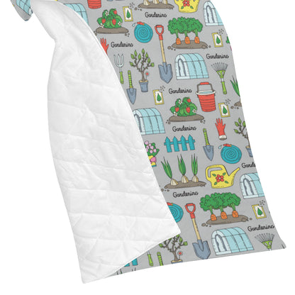 Gardening Pattern Print Design G07 Premium Quilt