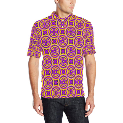 Optical illusion Expansion Men Polo Shirt