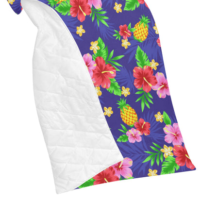 Hawaiian Themed Pattern Print Design H05 Premium Quilt