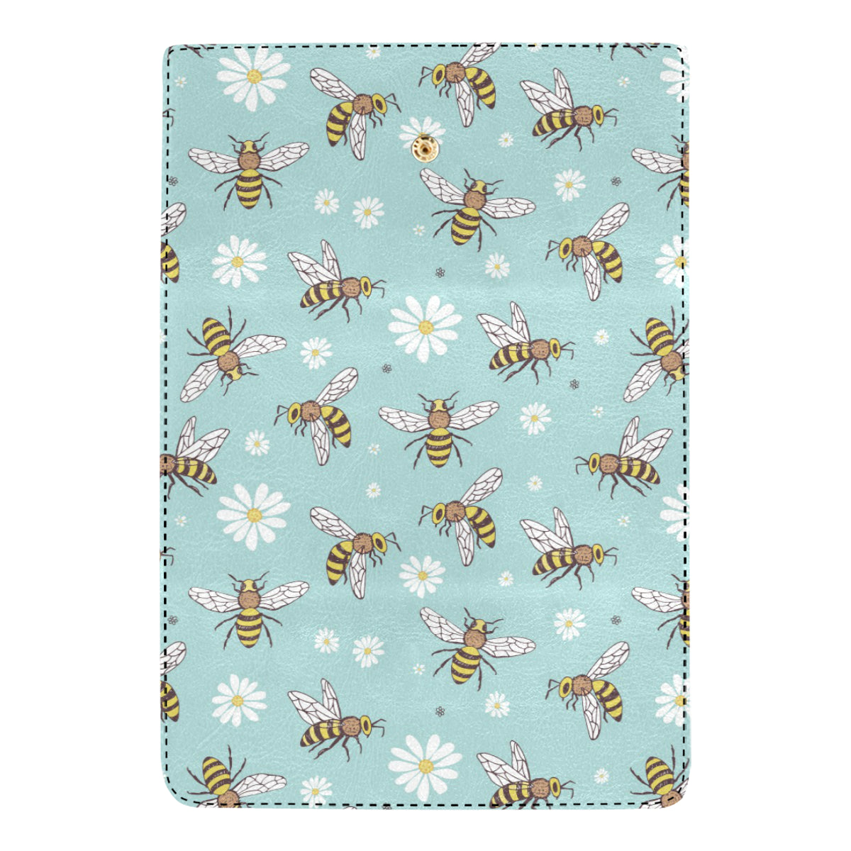 Bee Pattern Print Design BEE010 Women's Trifold Wallet