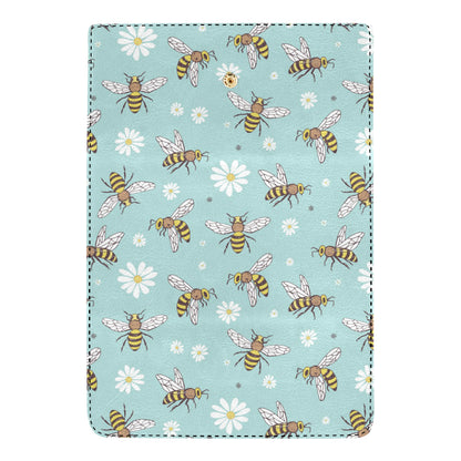 Bee Pattern Print Design BEE010 Women's Trifold Wallet