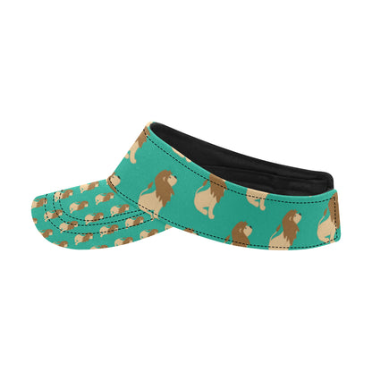Lion Pattern Print Design 02 Unisex Sun Visor