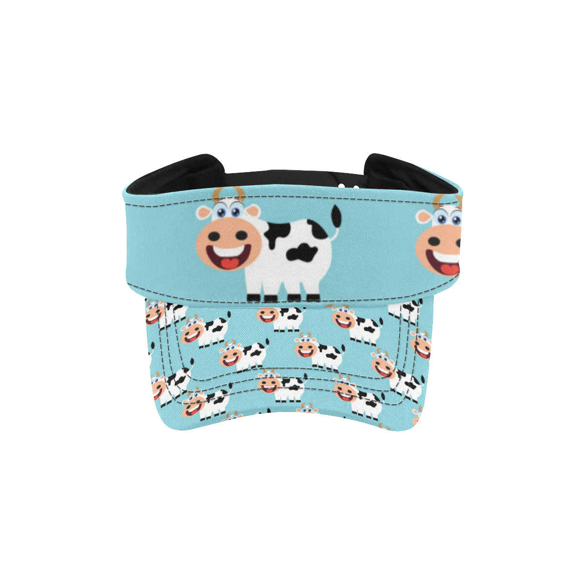 Cattle Cute Pattern Print Design 01 Unisex Sun Visor